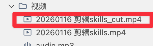执行剪辑